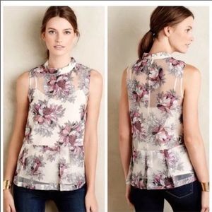 Moulinette Soeurs Floral Peplum Blouse